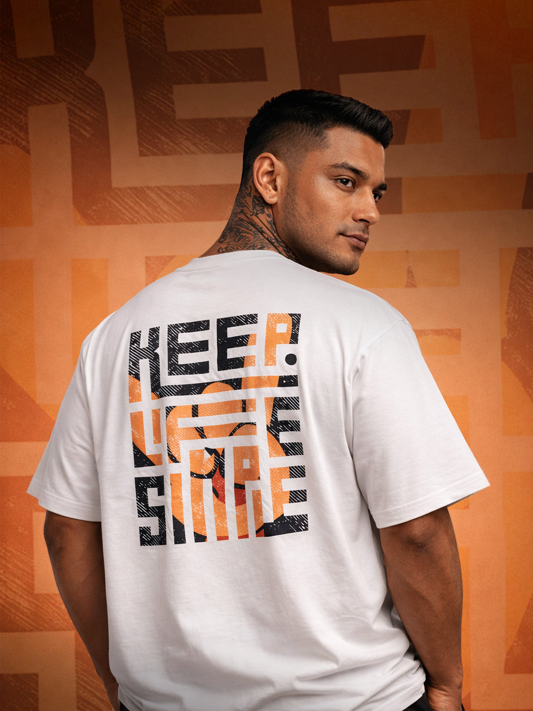 Keep Life Simple Men's Oversized Cotton T-shirts