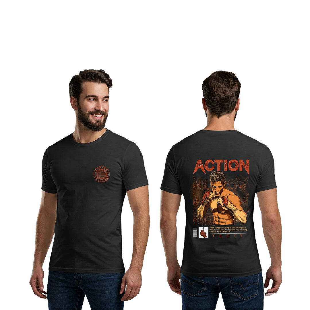 Action Cotton T-Shirt for Men
