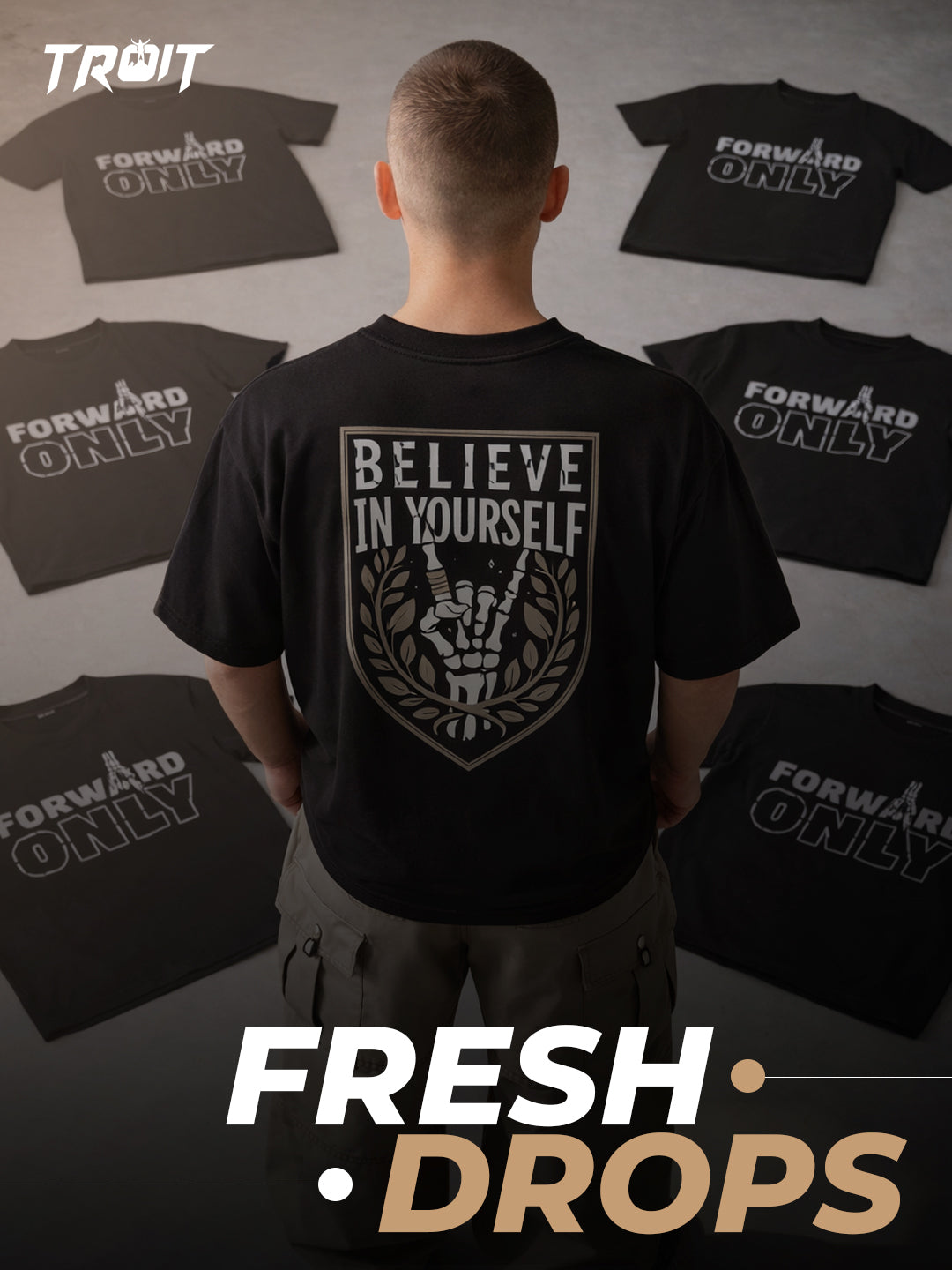 Believe In Yourself Men's Oversized Cotton T-shirts
