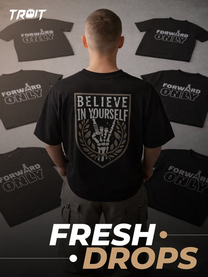 Believe In Yourself Men's Oversized Cotton T-shirts