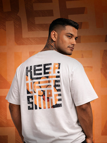 Keep Life Simple Men's Oversized Cotton T-shirts