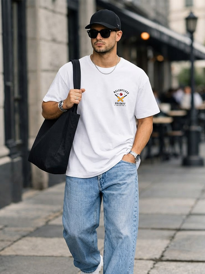 Relentless Cricket Men's Oversized Cotton T-shirts
