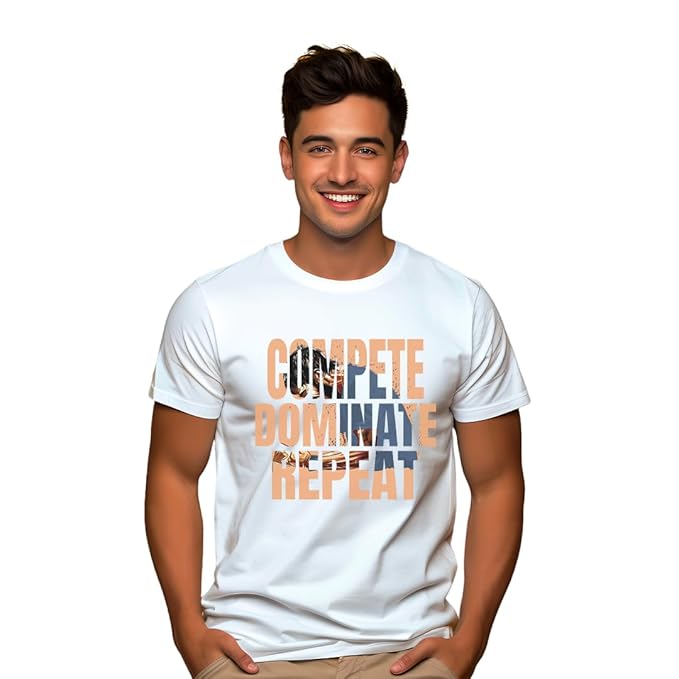 Compete Dominate Repeat, Men’s T-Shirts