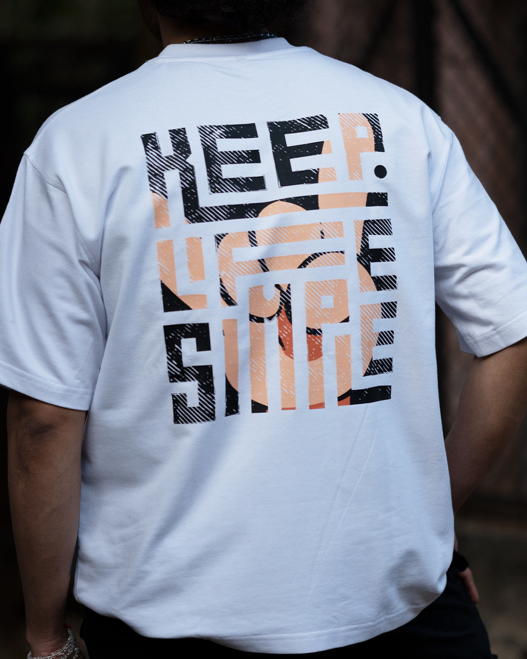 Keep Life Simple Men's Oversized Cotton T-shirts