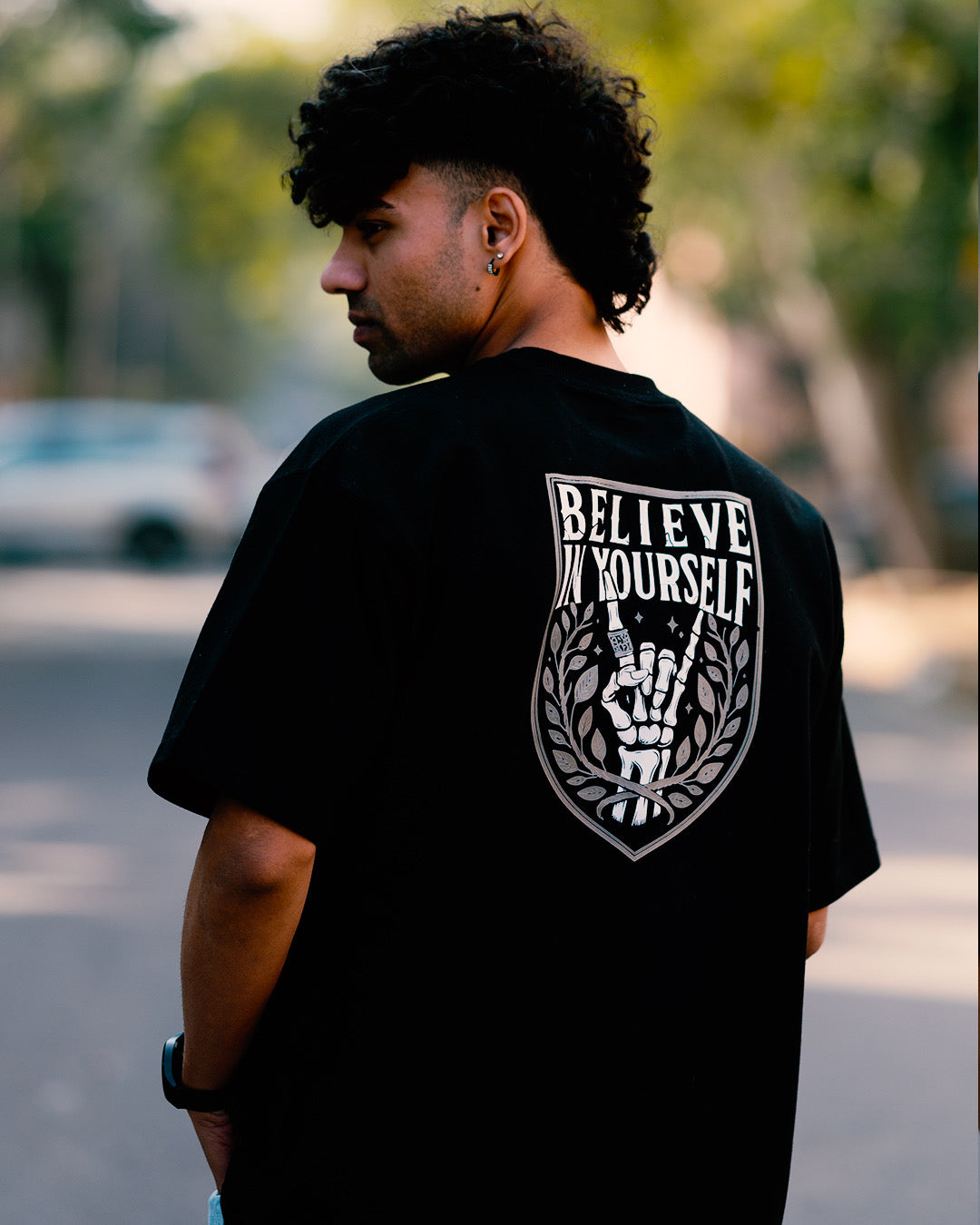 Believe In Yourself Men's Oversized Cotton T-shirts