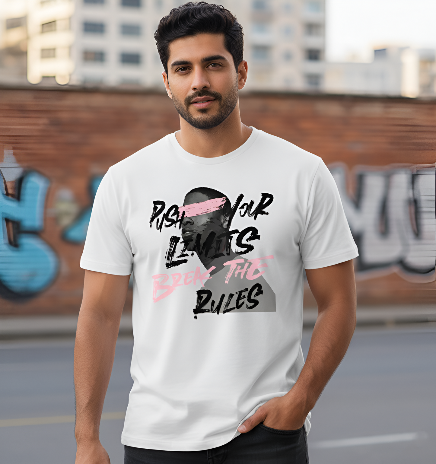 Push Your Limits Men's Cotton T-shirts