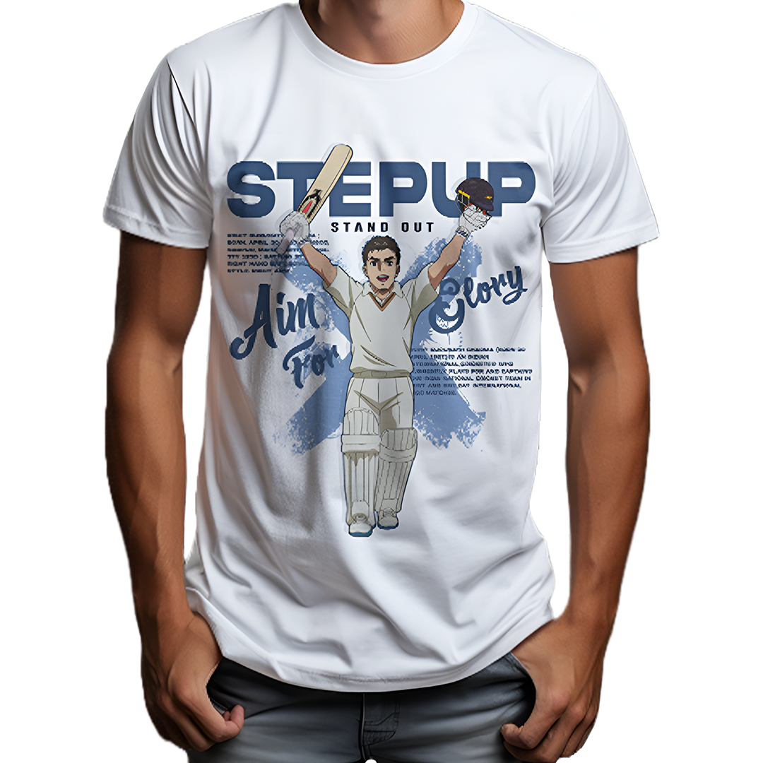 Step up and Aim for Glory Print Men’s T-Shirts